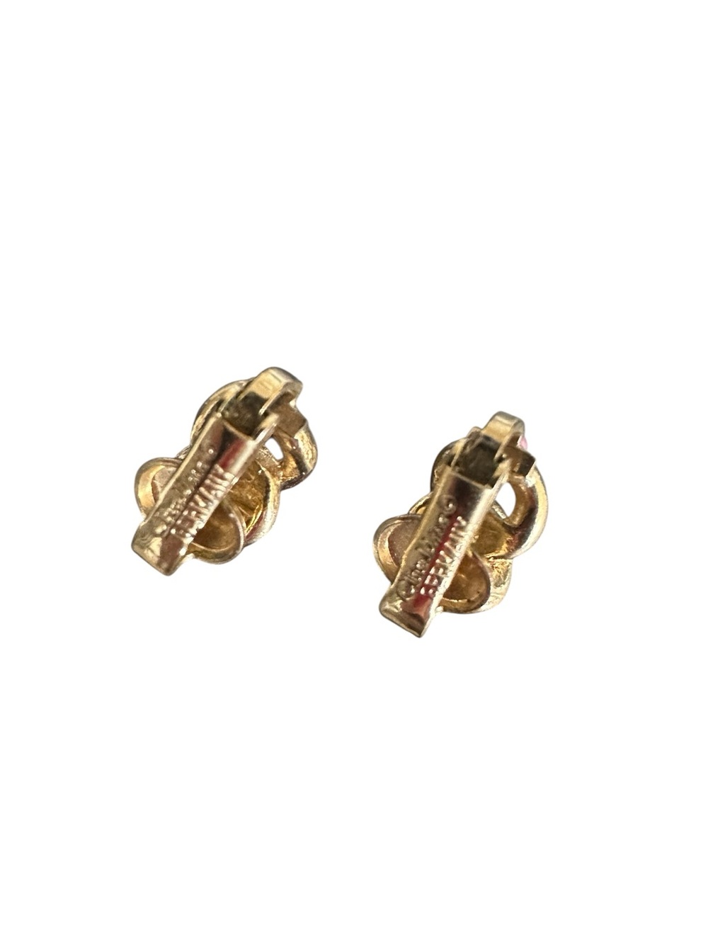 Vintage Christian Dior Gold Tone Love Knot Clip-On Earrings - Picture 4 of 9